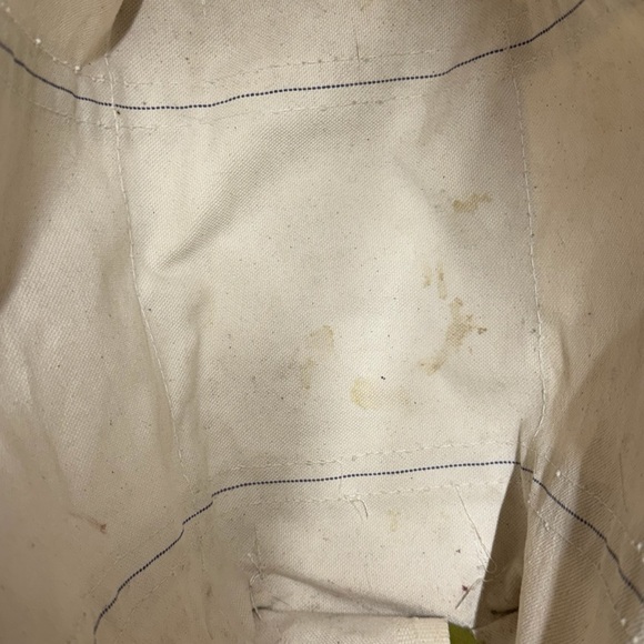 L.L. Bean Medium Boat and Tote Open Top Bag with Green Handles - Picture 9 of 10